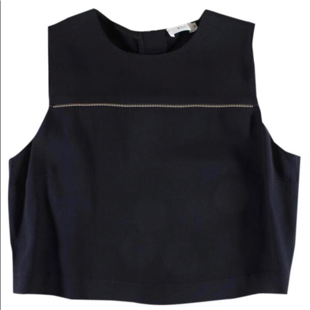 ALC Navy Zip Crop Top 4
